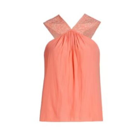 Ramy Brook Tops - Ramy Brook Darby Embriodered Tank Top Coral Peach NWT 295 Sz S